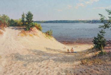 Теплый день. Река Волга